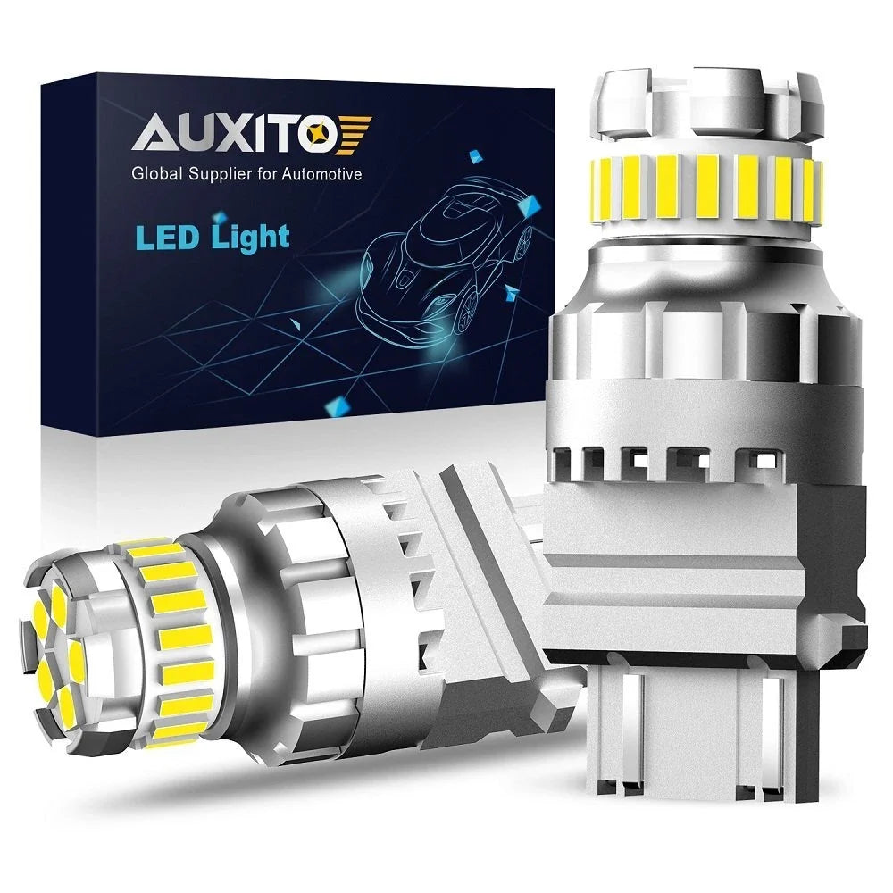2X AUXITO 3157 3156 SMD LED Back Up Reverse Light Bulbs 6500K for