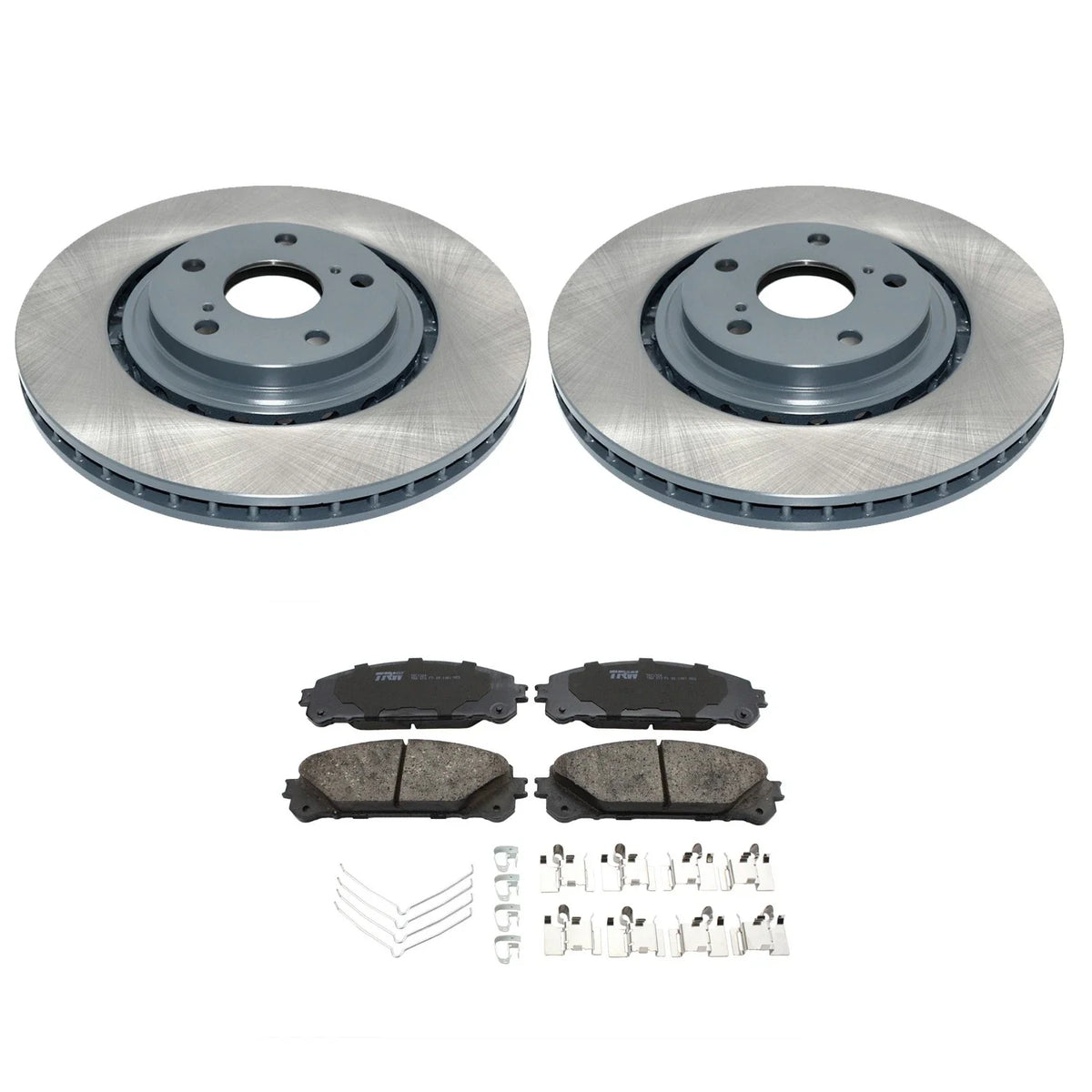 DuraGo Front Rotors & TRW Pro Ceramic Disc Brake Pads Kit for Highlander Sienna (2014–2020)