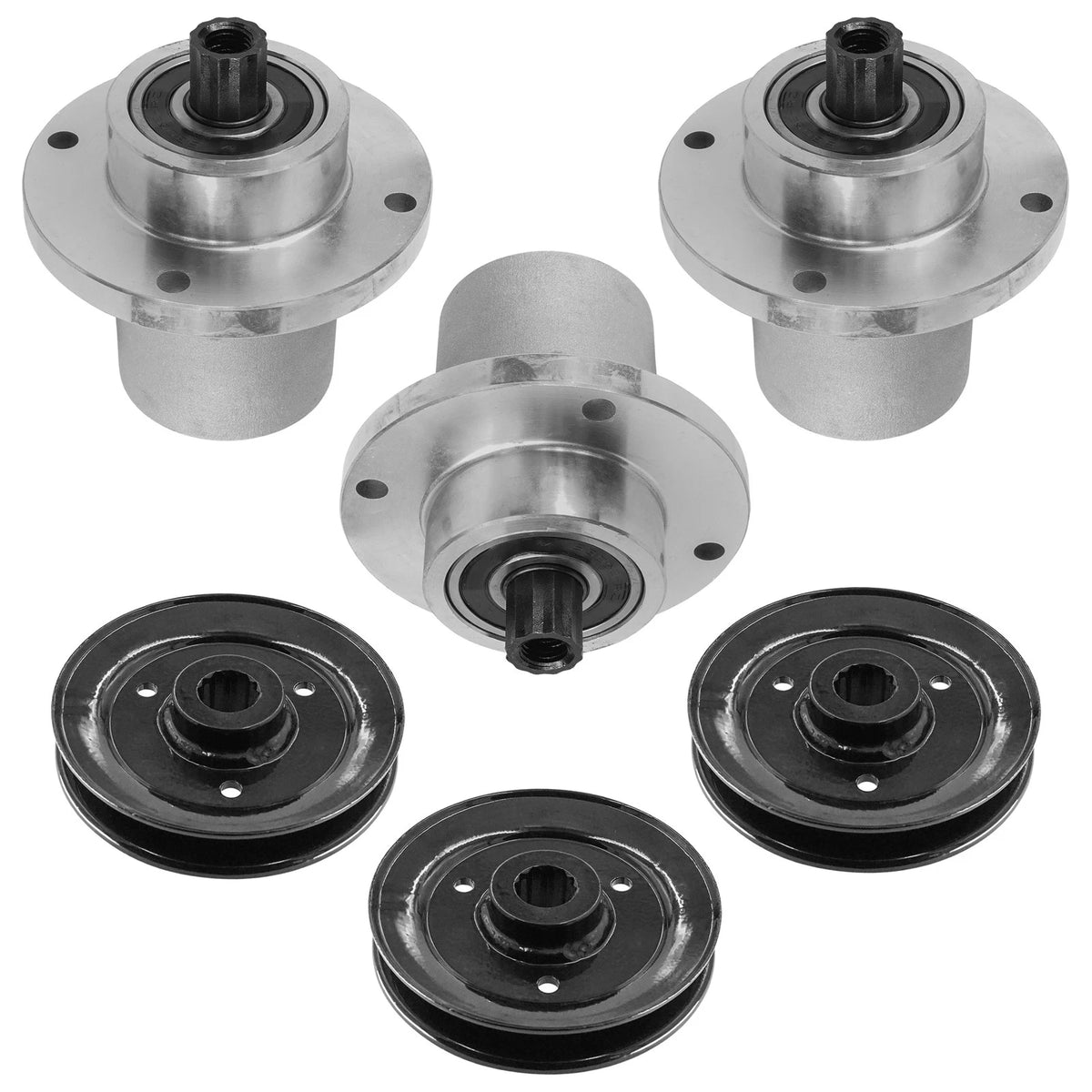 52" Deck Spindle Pulley for Hustler FasTrak / Super Mini Z / Mini Z (SD1783+PY4483)