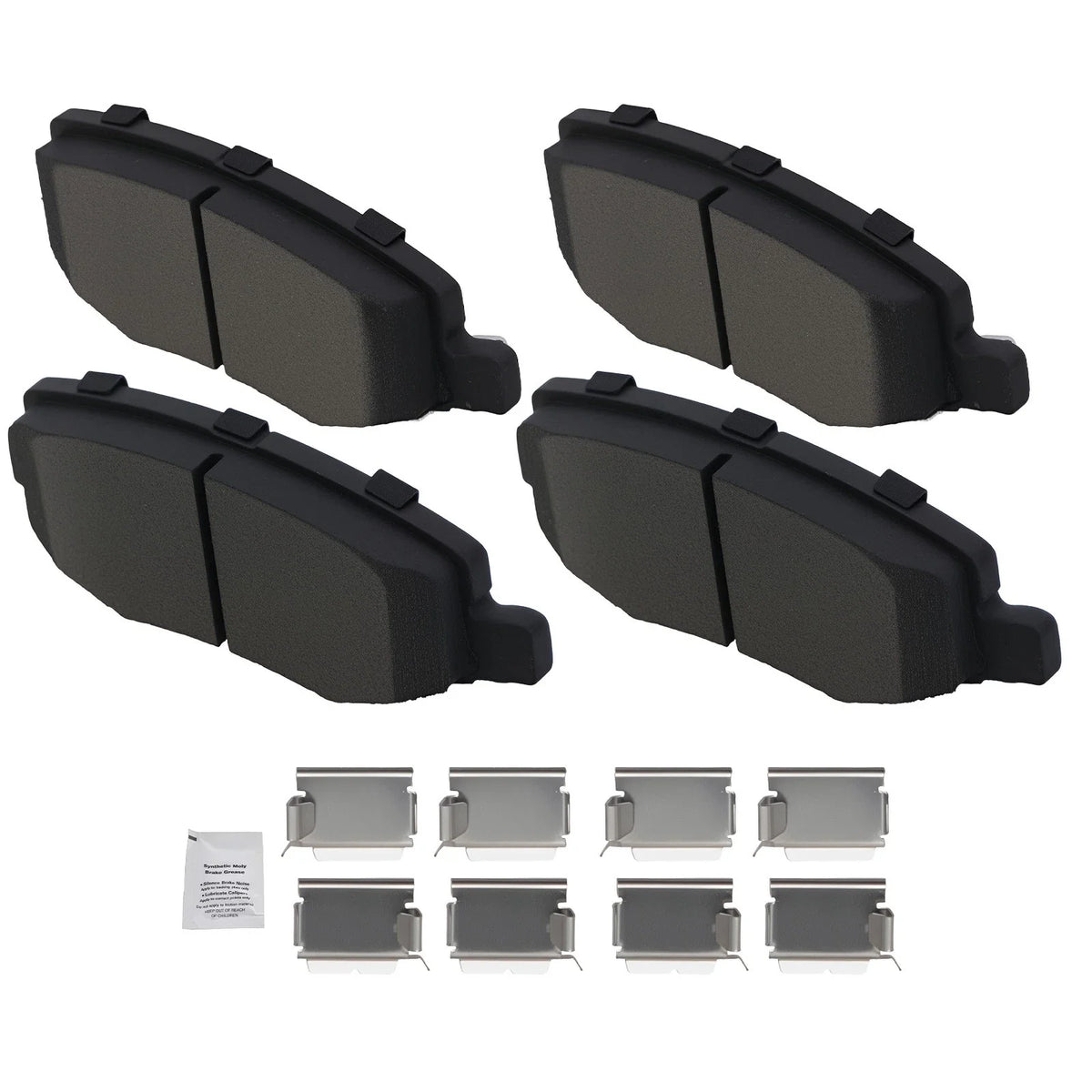 Rear Ceramic Brake Pads Kit for Jeep Liberty (2008–2012) Wrangler (2007–2017) D1274