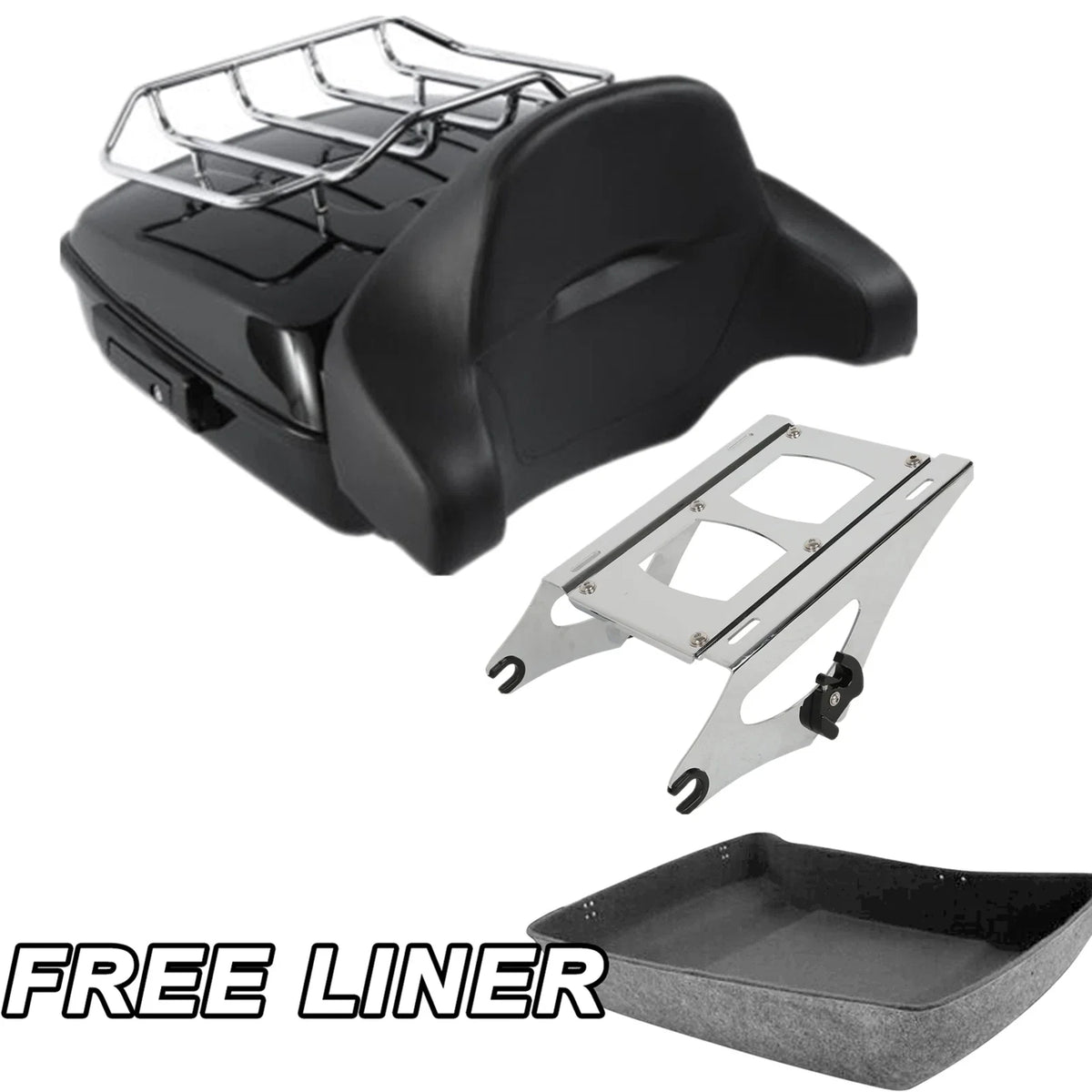 Chopped Trunk Pad Mount Rack for Harley Touring FLHX FLHT (2014–2026)