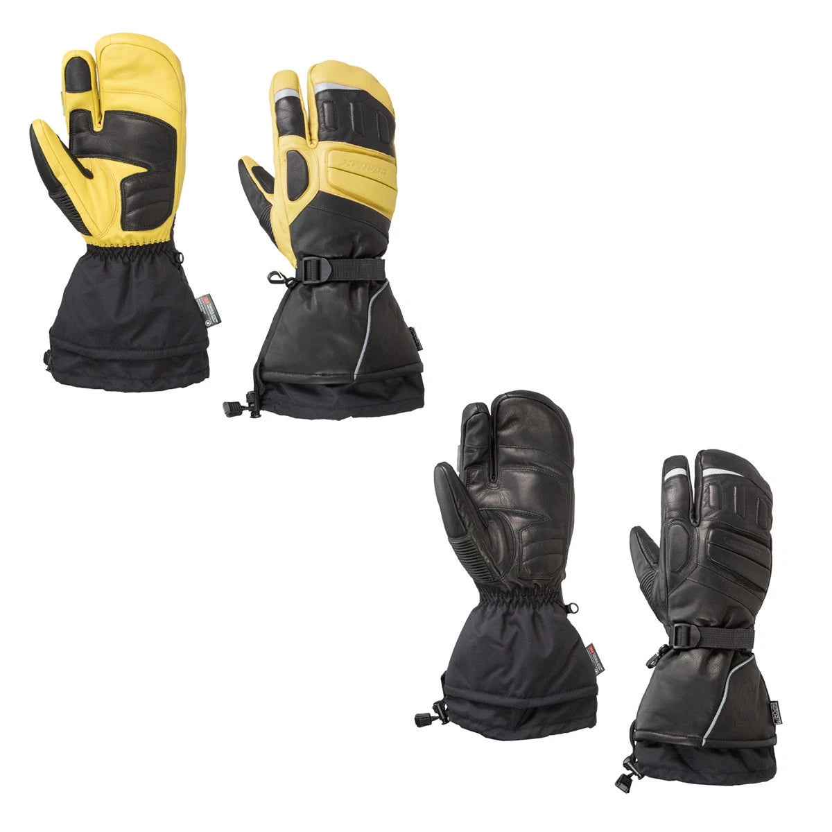 3-Finger Snowmobile Mitts for Castle X TRS G2 (Winter Waterproof)