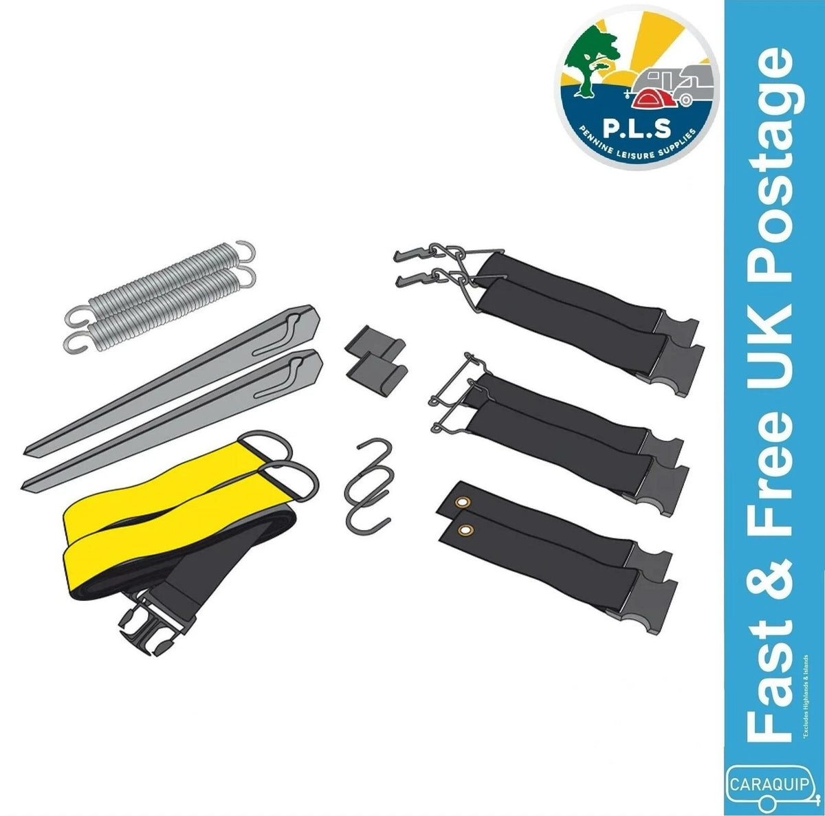 Tie Down Kit for Fiamma Thule Isabella Dorema Awning (BG600)