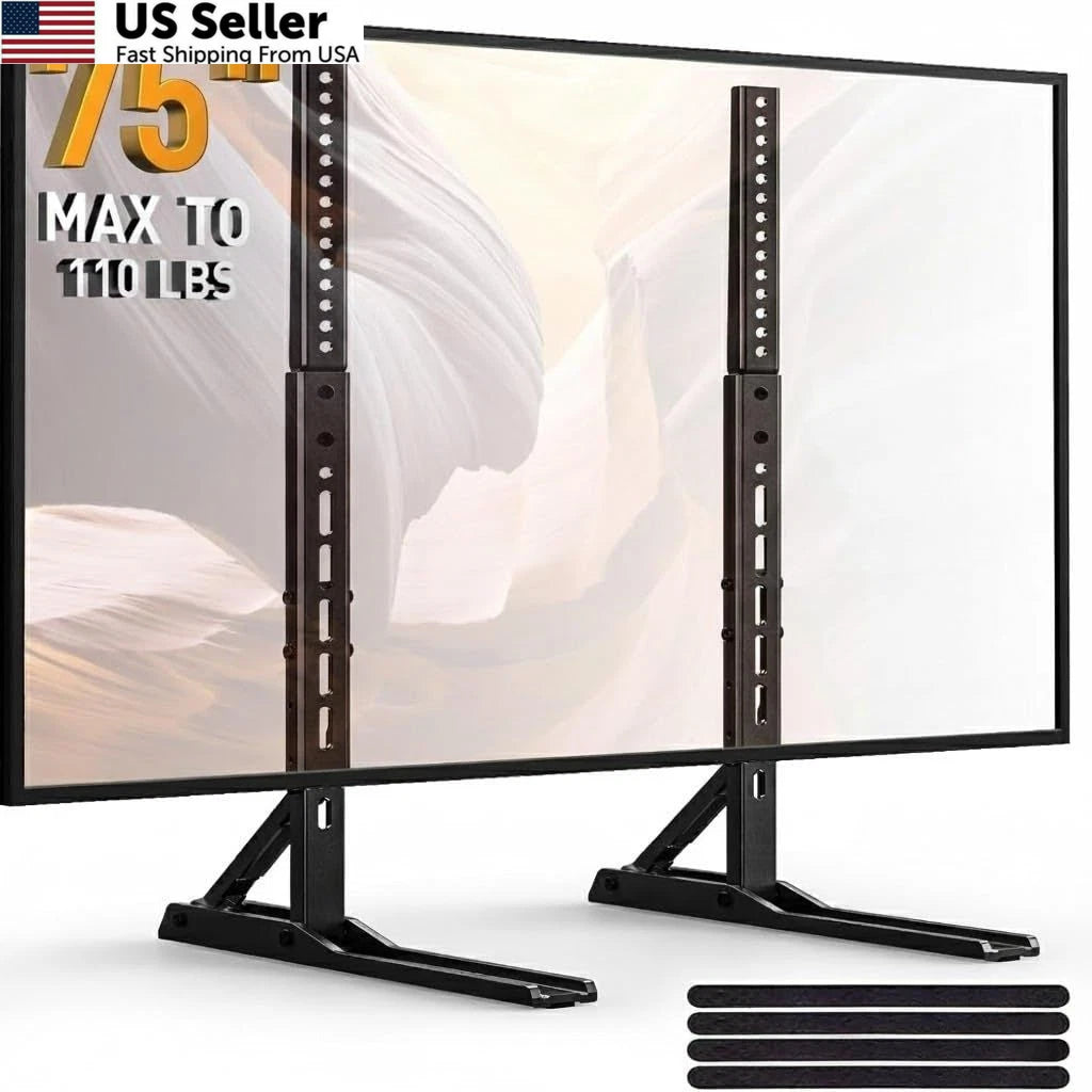 Universal TV Stand Mount for 37"-70" TVs (Steel Leg, Black)