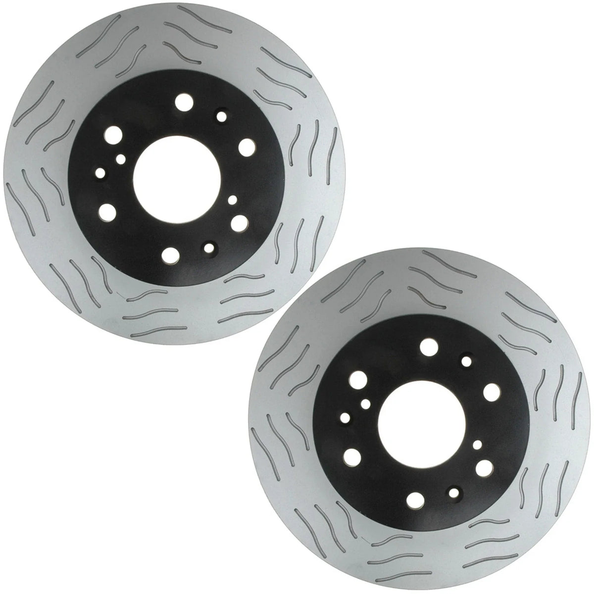 Set of 2 Front Disc Brake Rotors for GMC Chevy (with Rear Drum Brakes)