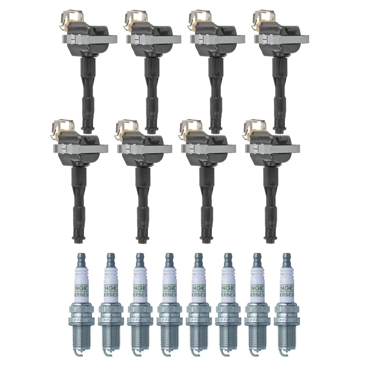 Set of 8 Ignition Coils & NGK G-Power Spark Plugs for E32 E34 4Runner XC90 V8