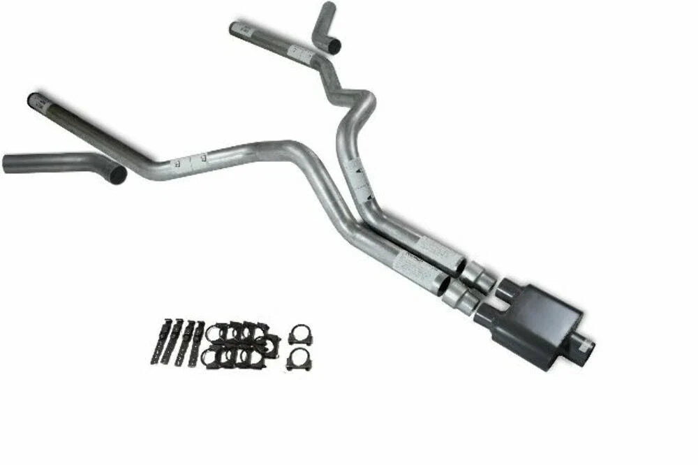 3" Dual Exhaust Kit for Dodge Ram 1500 (2019–2025) - 1 Chamber Muffler, Corner Exit
