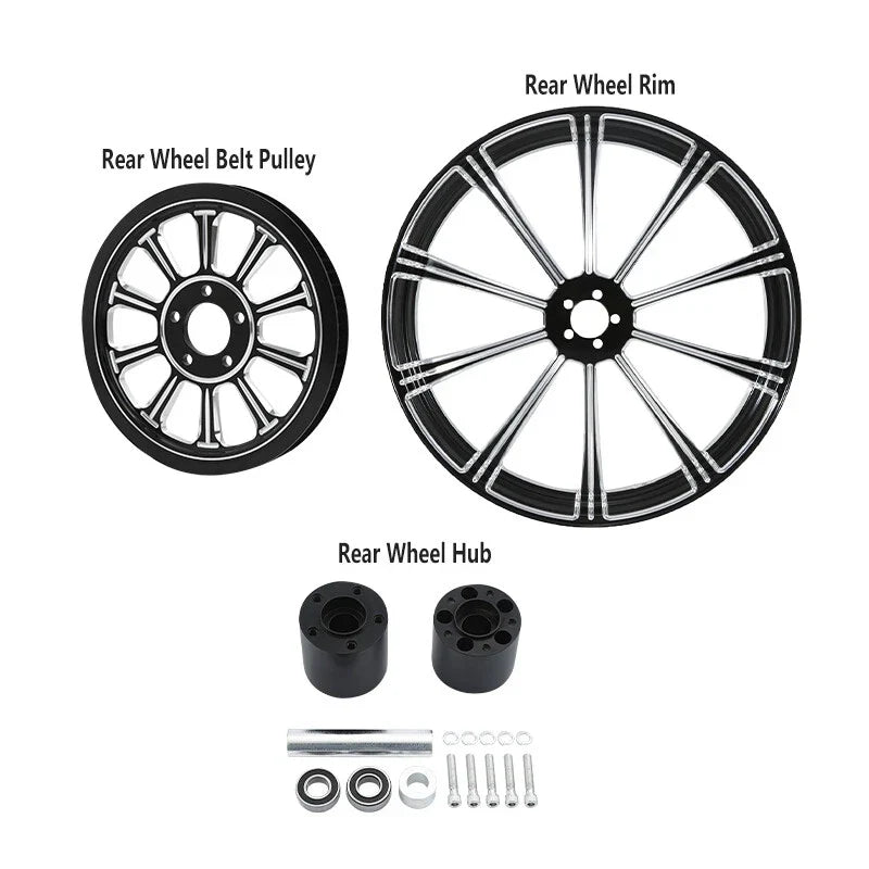 18" Rear Wheel Rim for Harley Road Glide (2009–2023) - Black