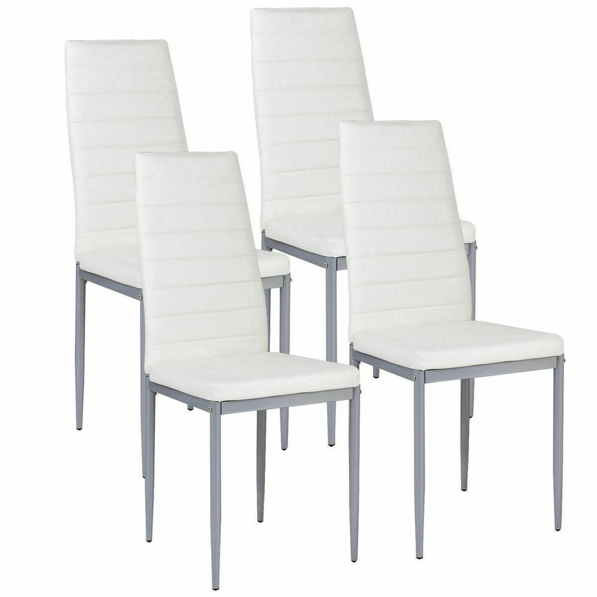 4 Pack PU Leather Dining Chairs for Kitchen Furniture