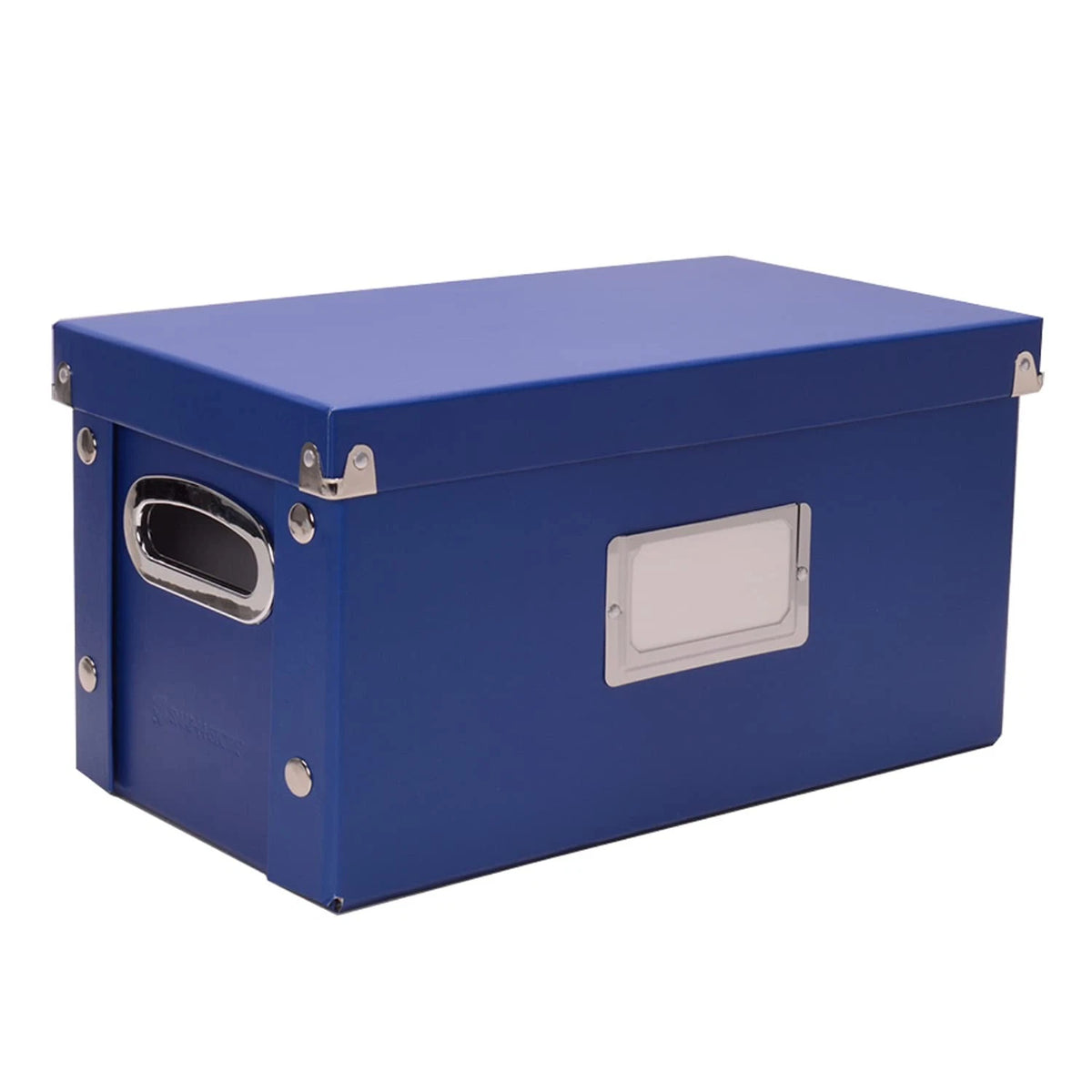 Vinyl 45 Record Box for 45 RPM 7"/45 (1 Pack, Classic Blue)