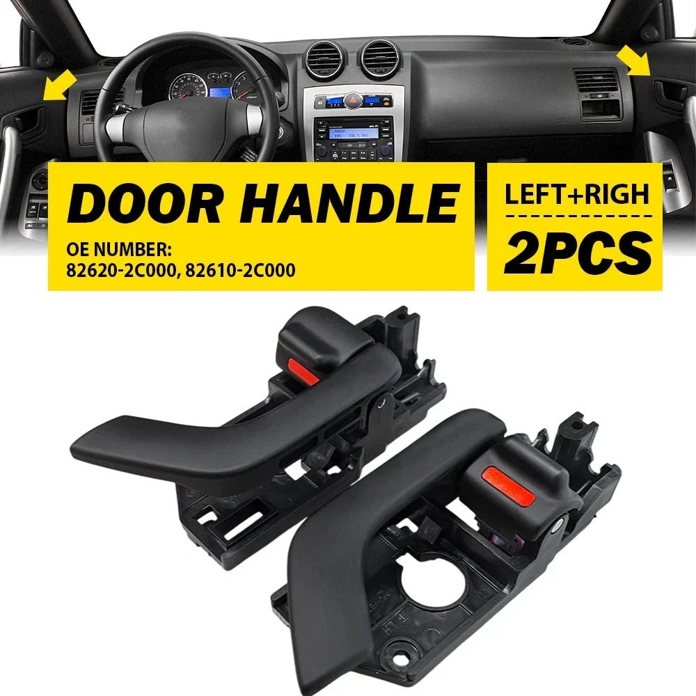 2X Interior Door Handle for Hyundai Tiburon (2003–2008) 82610-2C000