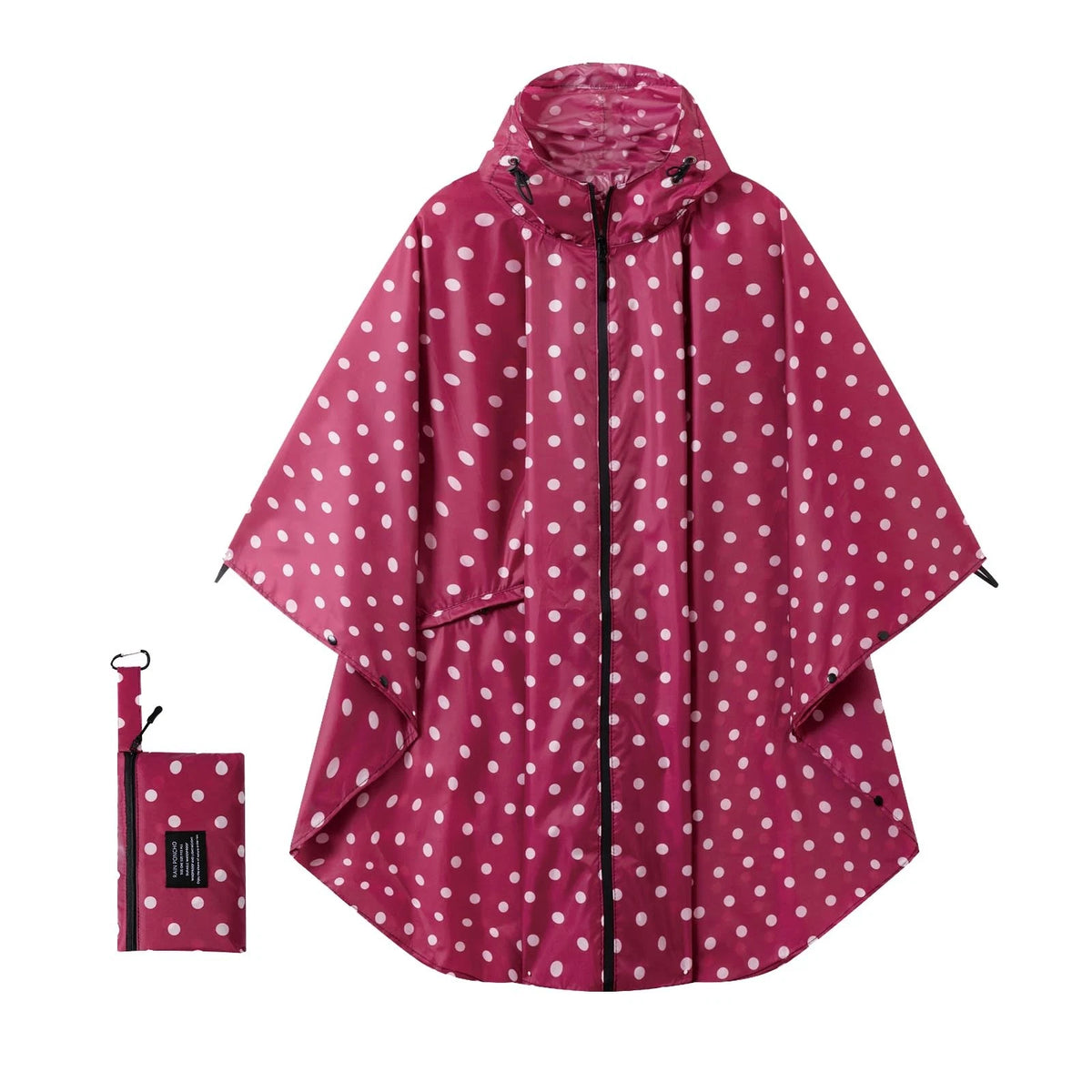 Hooded Rain Ponchos for Adult (Waterproof, Lightweight)