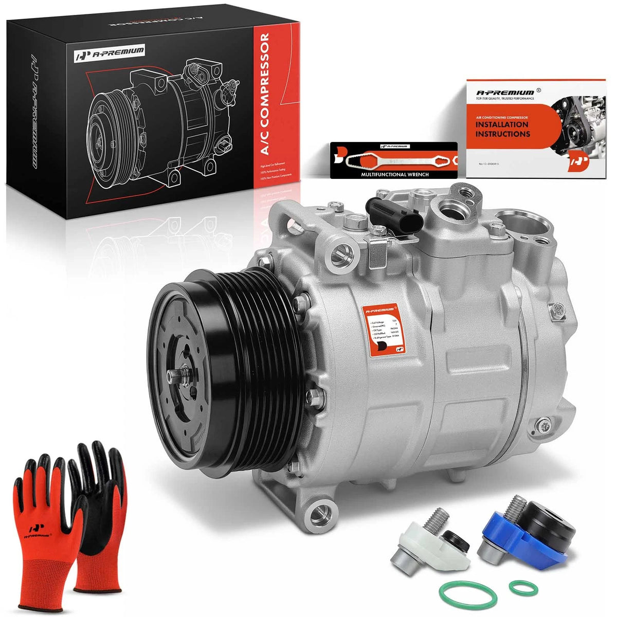 A/C Compressor with Clutch for Benz E320 E350 (2007–2013) 0012307911, A0012301311