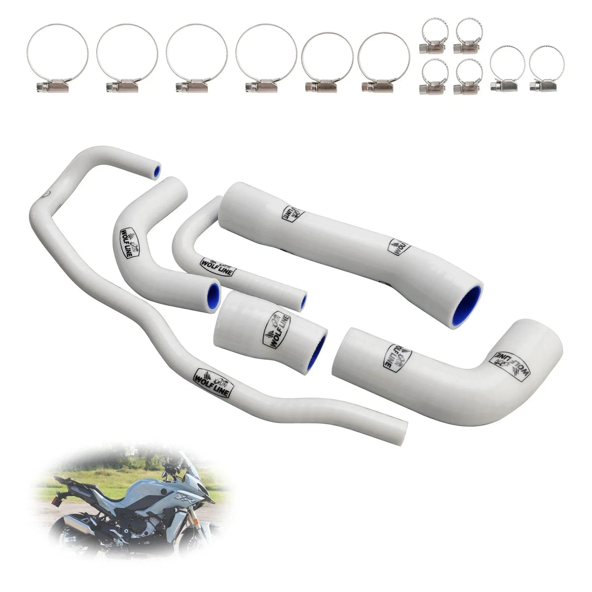 Silicone Radiator Coolant Hose Kit for BMW S1000XR (2021–2024)