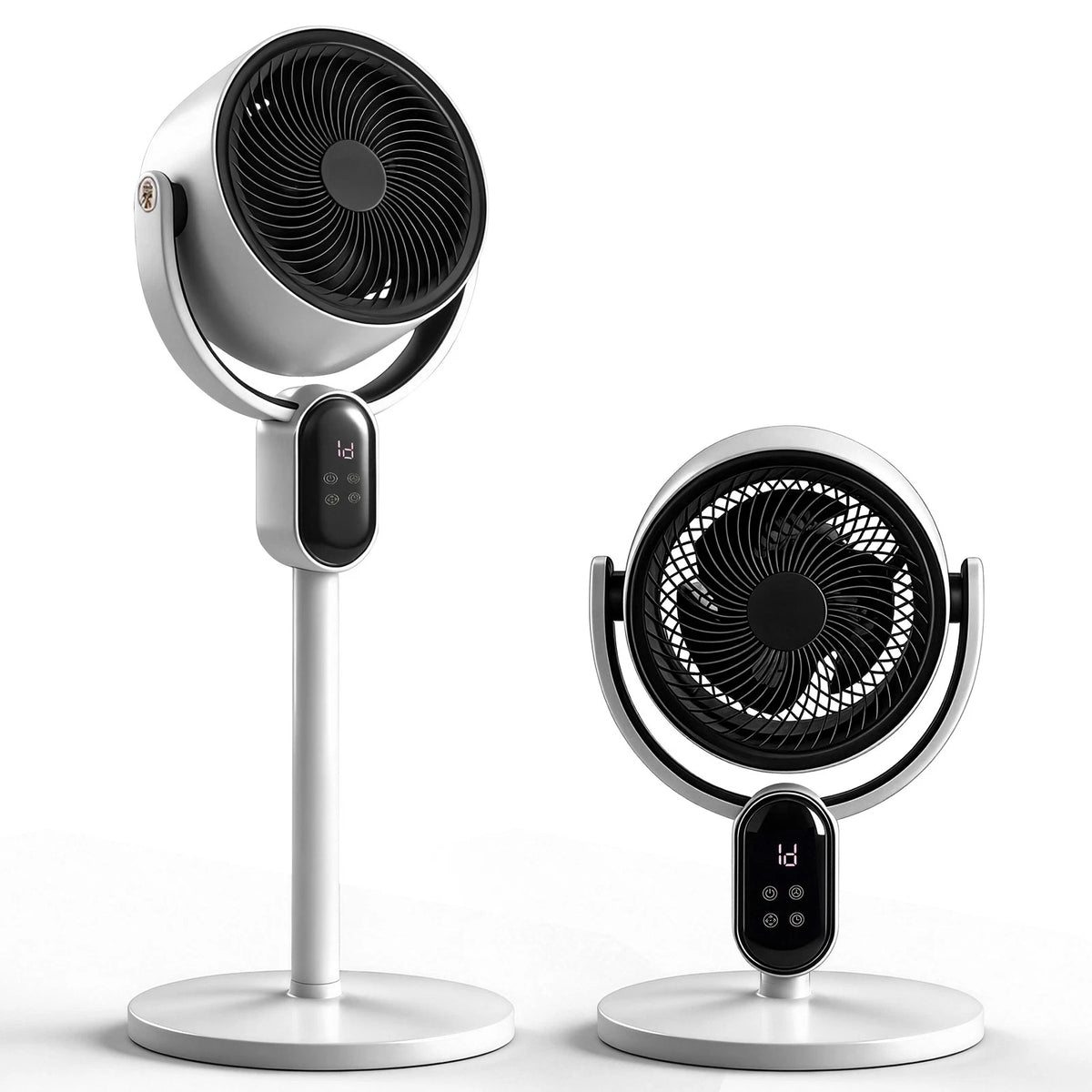 33 Inch Pedestal Air Circulator Fan - Floor Standing, Timer, 3 Speeds, Remote