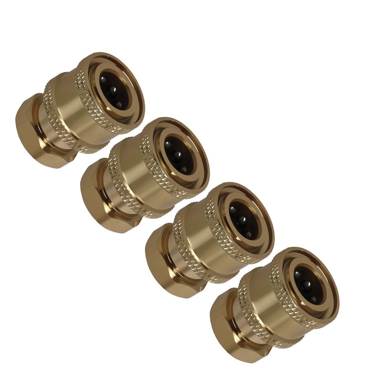 4X Pressure Washer Adapter Coupler Brass 1/4" Quick Connect to Female NPT