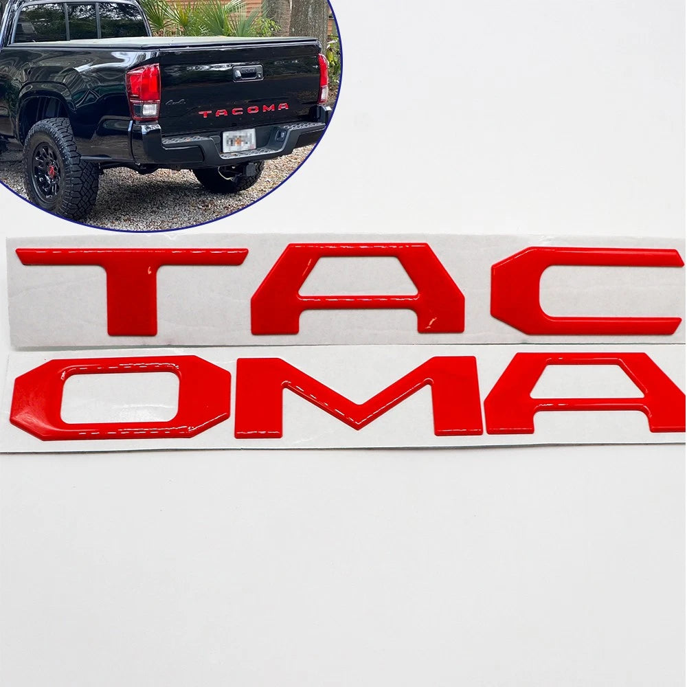 3D Rear Badge Emblem for Tacoma (2016–2023) Tailgate Insert Nameplate