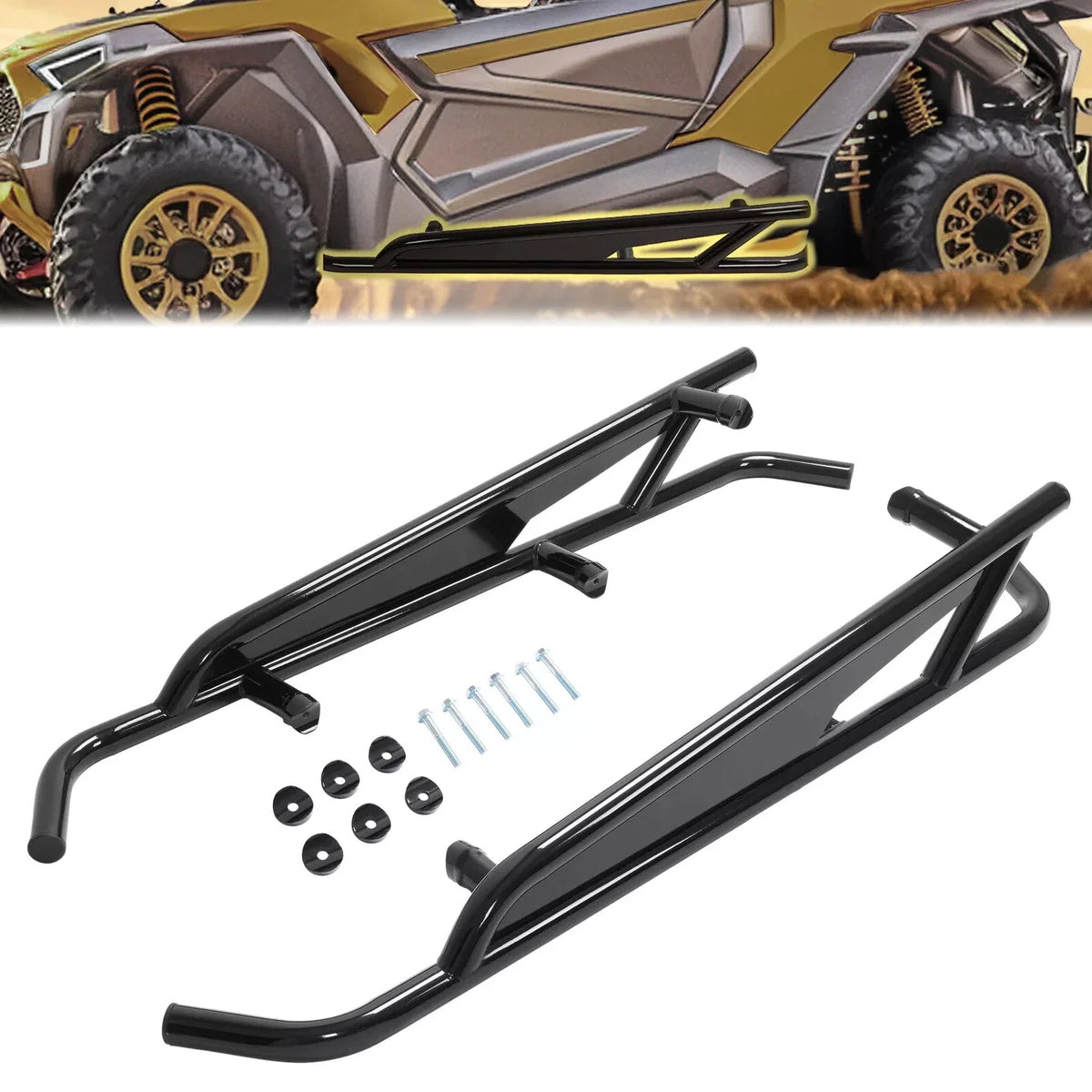 Rock Sliders Tree Kicker Side Nerf Bar for Can Am Maverick X3 (2017–2025)
