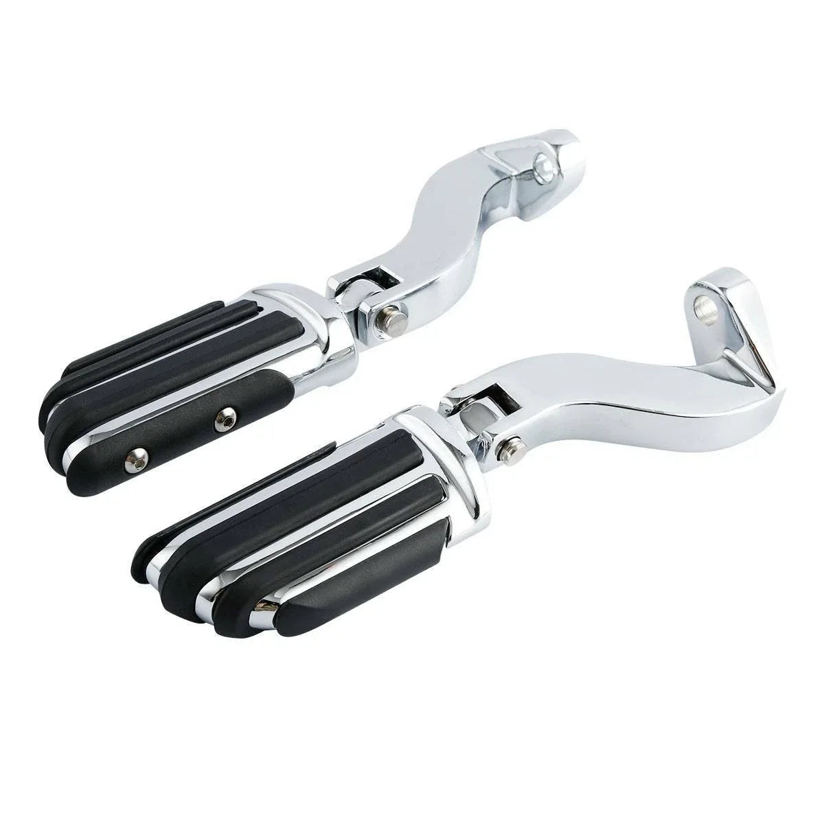 Chrome Rear Passenger Footpeg Mounts for Harley Touring (1993–2024)