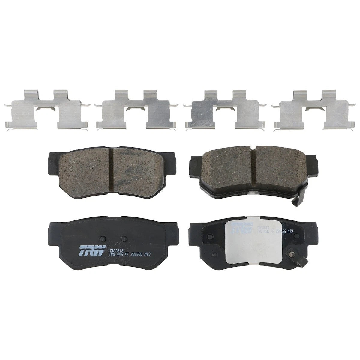 2X TRC0813 Brake Pad Set Rear for Hyundai Elantra (2000–2010)