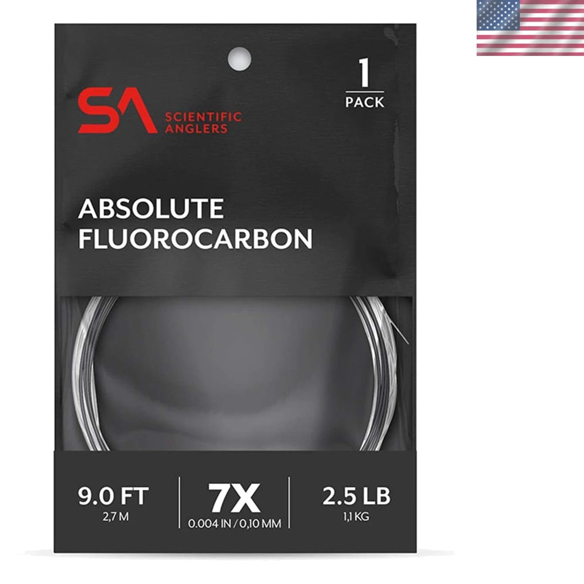 9ft 5x Fluorocarbon Leader for Fishing Line
