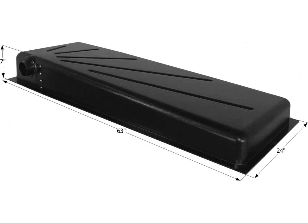 28 Gallon RV Waste Holding Tank for Right Side Drain (3" Spigot)