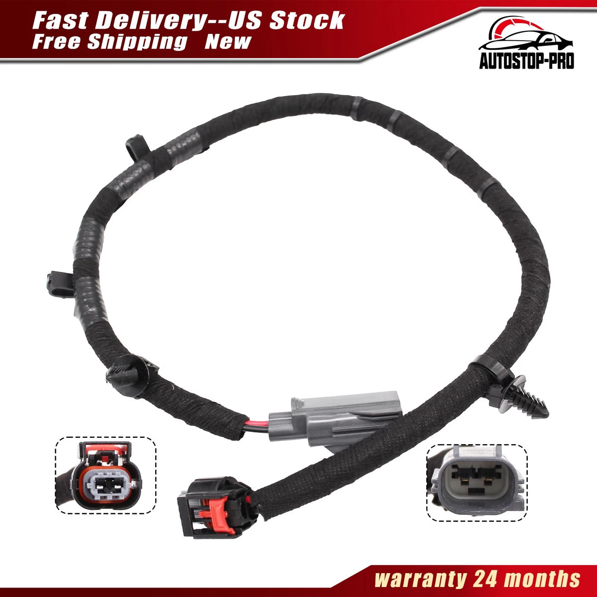 1Pc Rear Parking Brake Cable Harness for Ford Edge (2017–2023) H2GZ14A411A