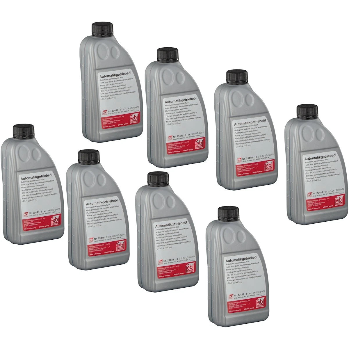 Set of 8 Automatic Transmission Fluids for Mercedes-Benz Sprinter 2500 3500 (1996–2016)