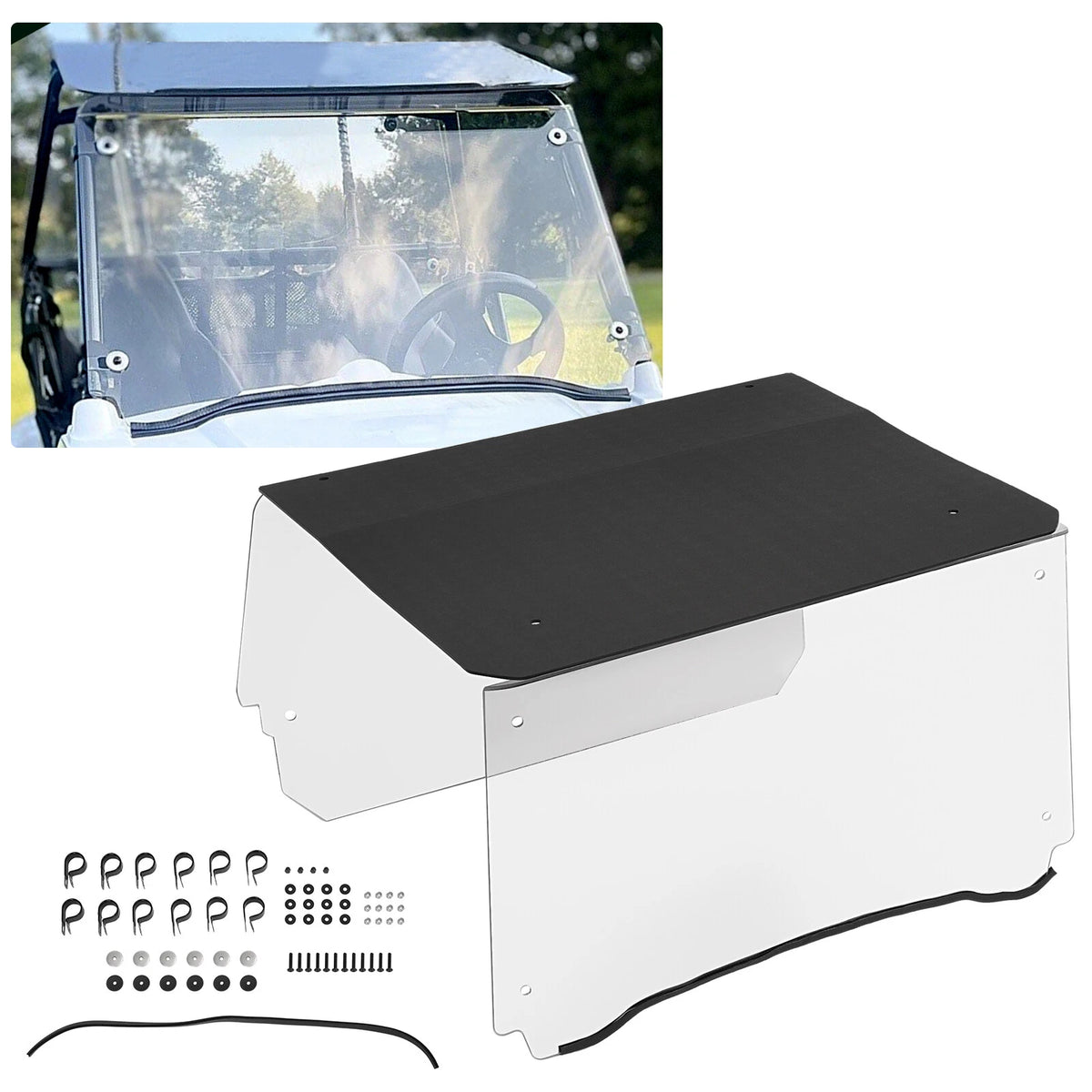 Front and Rear Windshield for Polaris RZR 170 (2009–2021) SMT10449