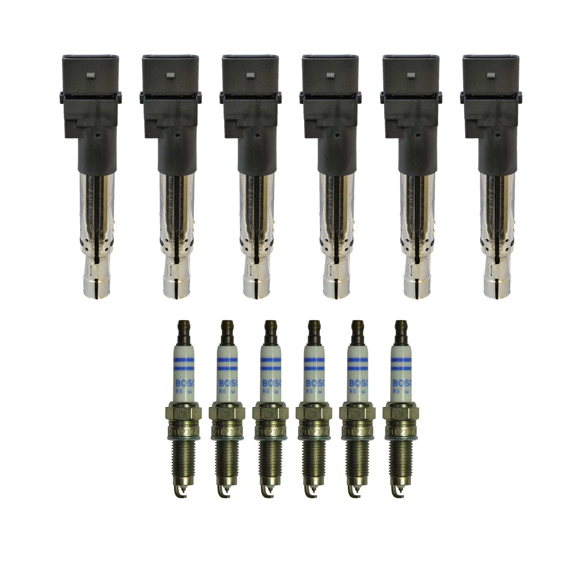 Set of 6 Ignition Coils & 6 Spark Plugs for Audi A3 Quattro TT 3.2 V6 (2006–2013)