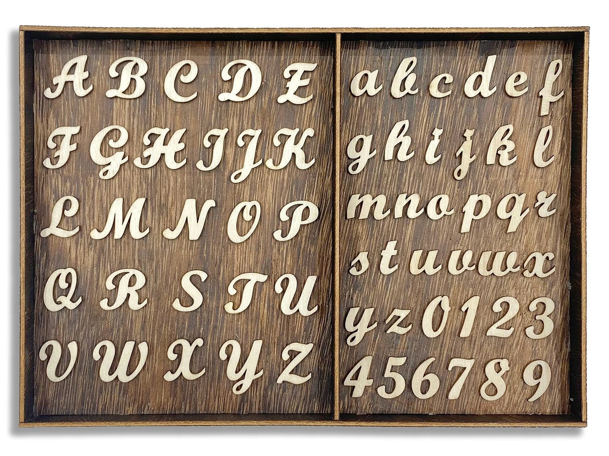 552 Pieces Mini Unfinished Wooden Letters for Craft Projects (0.75 Inch)