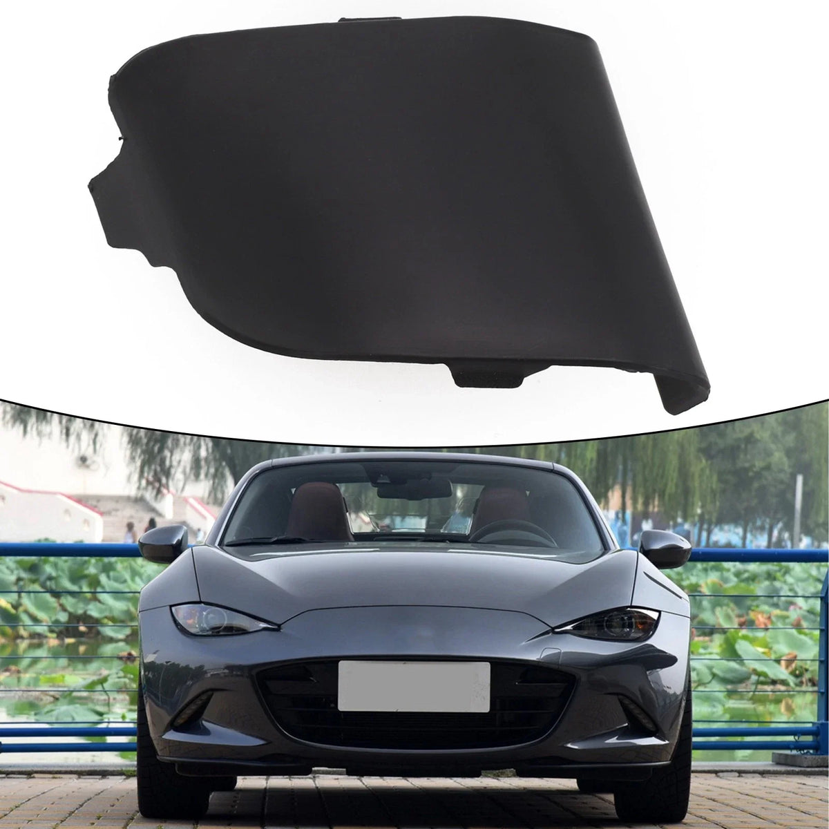 Hook Eye Cover for Mazda MX-5 (N243-50-A11-BB) Unpainted Black