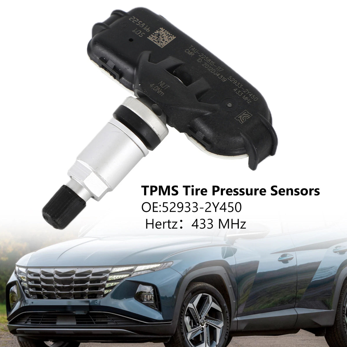 TPMS Tire Pressure Sensor for Hyundai ix35 Tucson (52933-2Y450)