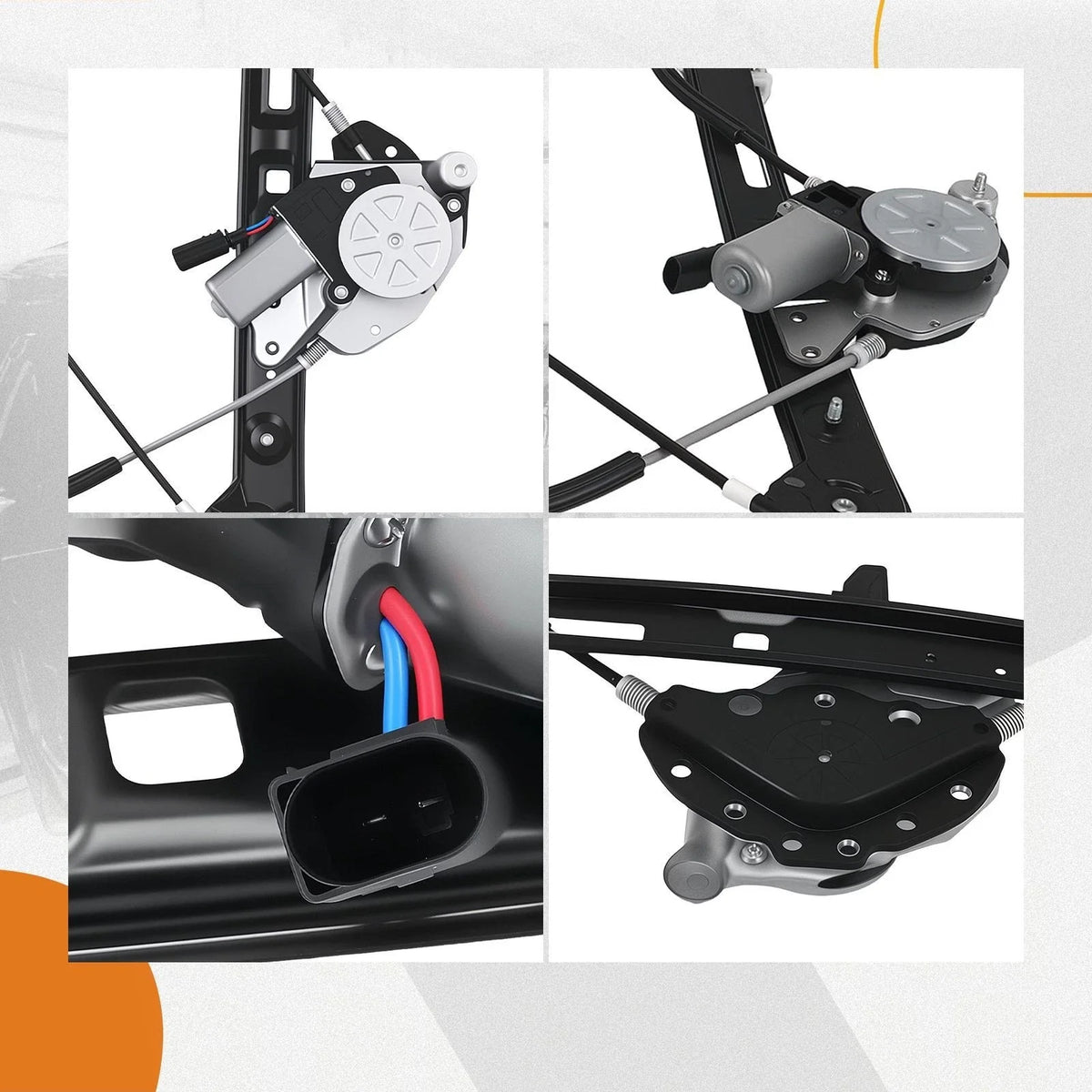 Power Window Regulator with Motor for BMW 320i 325i Sedan (2001–2005)