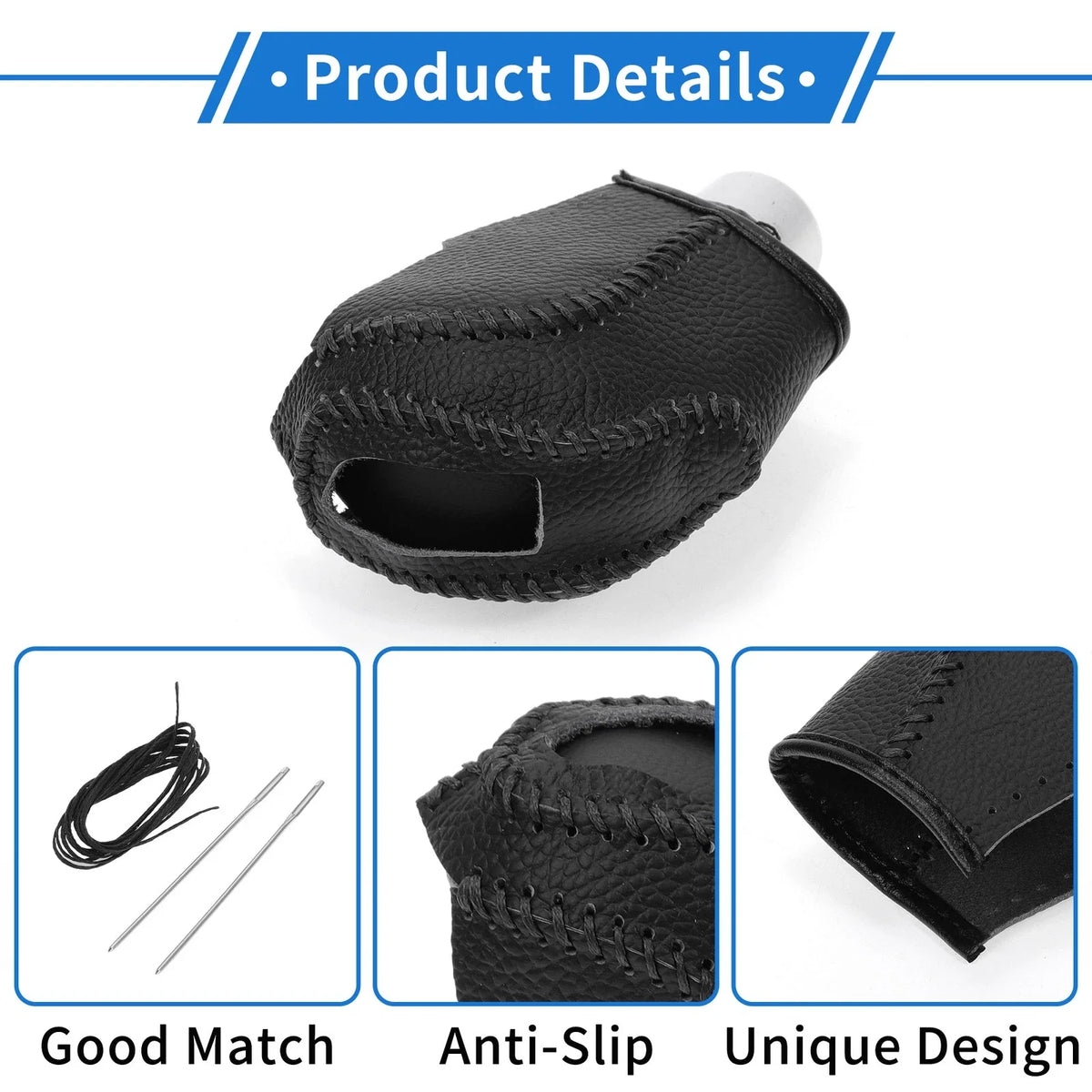 1 Pc Gear Shift Knob Cover for Volkswagen Taos (2022–2023) Pebbled Black