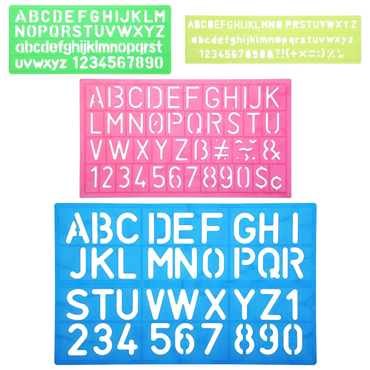 4Pcs Letter Stencils Set for Drawing