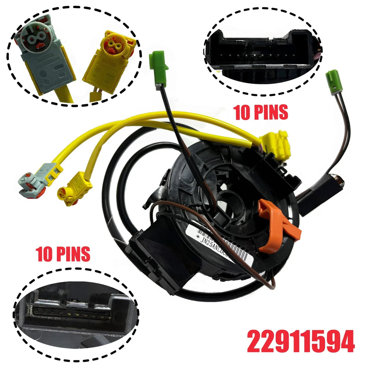 Clock Spring for GMC Sierra 1500/2500/3500 Yukon (2007–2014) 22911594