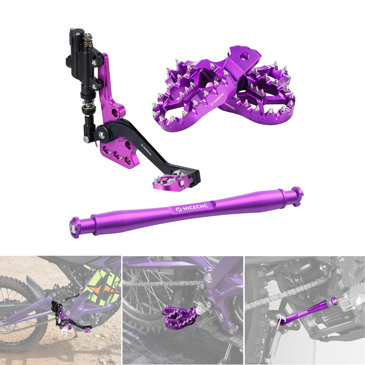 Hydraulic Foot Brake Footrest Support Brace for Surron Light Bee X (2019–2023)