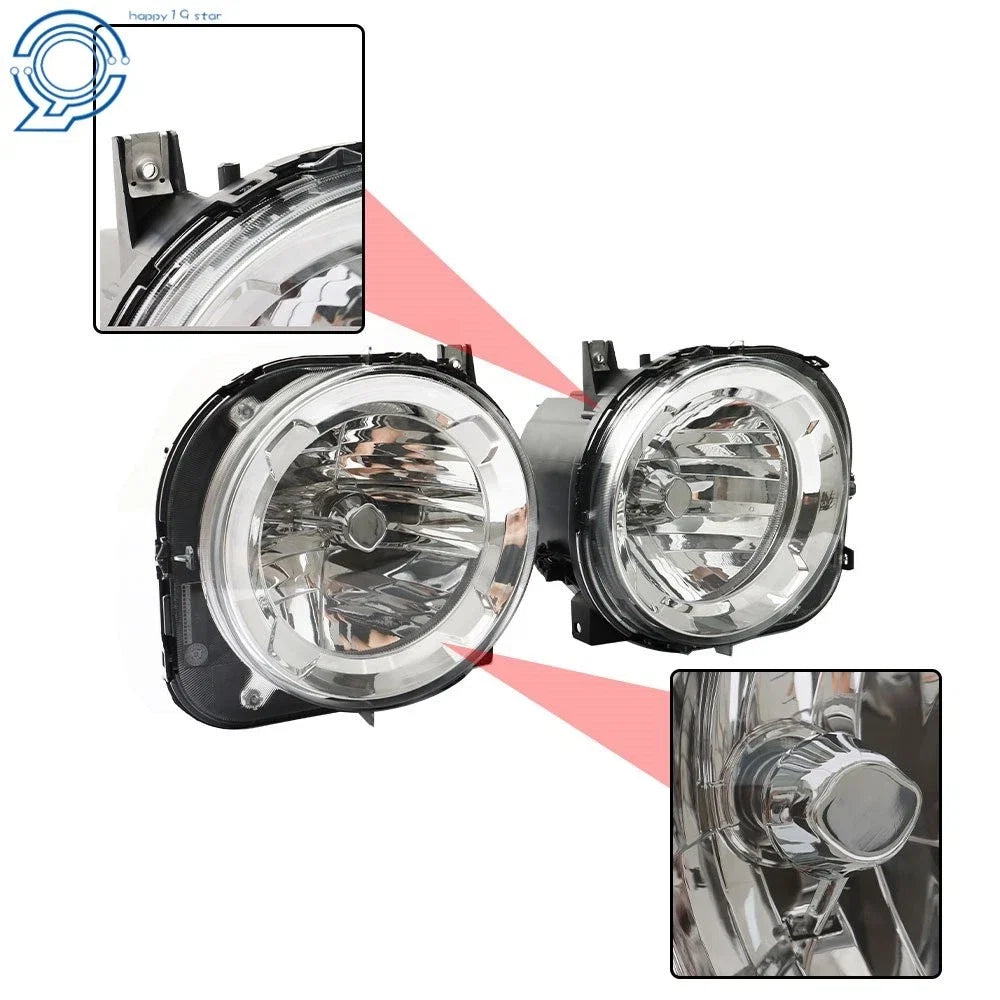 Set of 2 Projector DRL Headlights for Jeep Renegade (2015–2018)