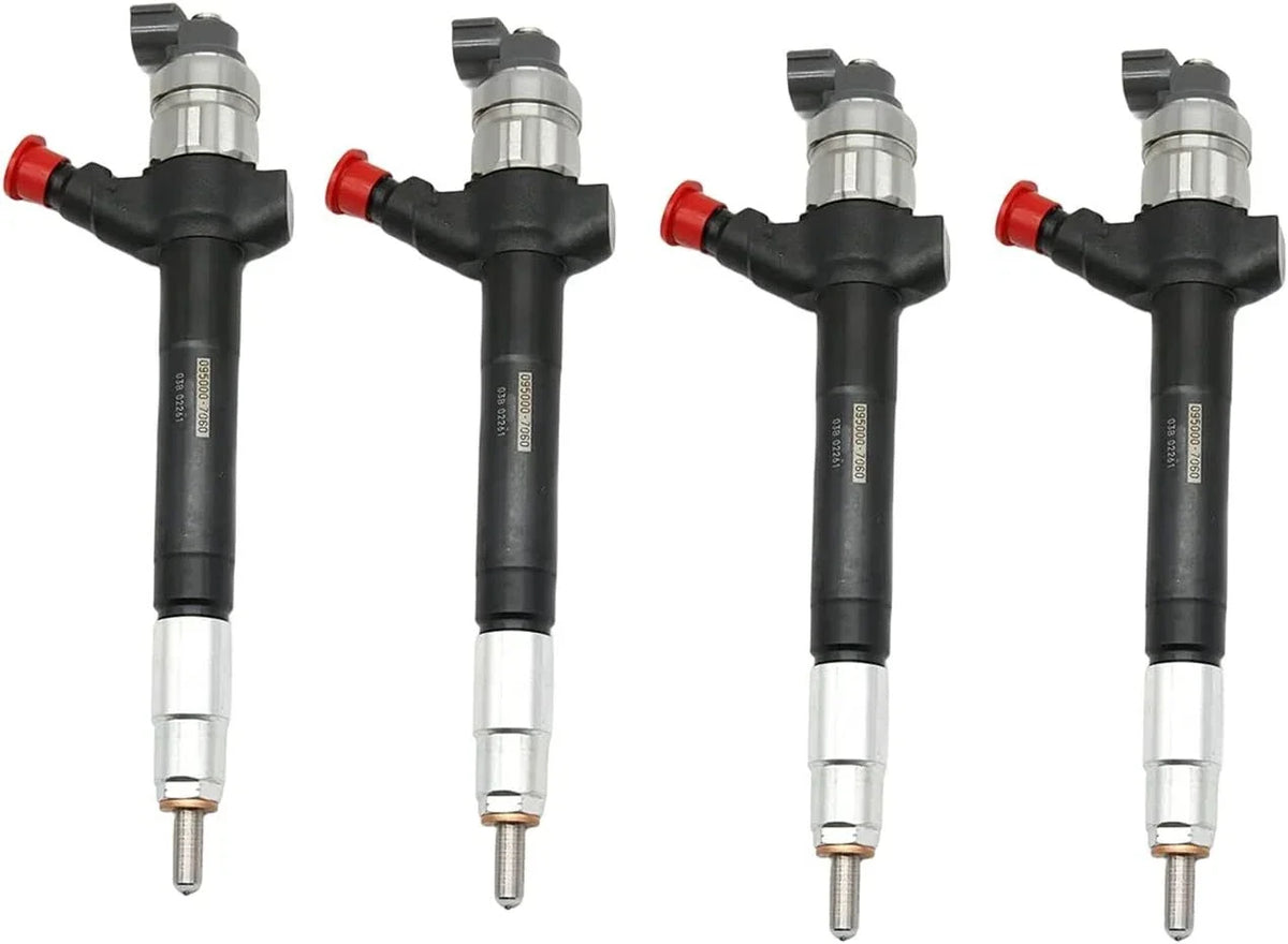 Set of 4 Fuel Injectors 095000-7060, 6C1Q-9K546-BC for Ford Transit (2012–2014)