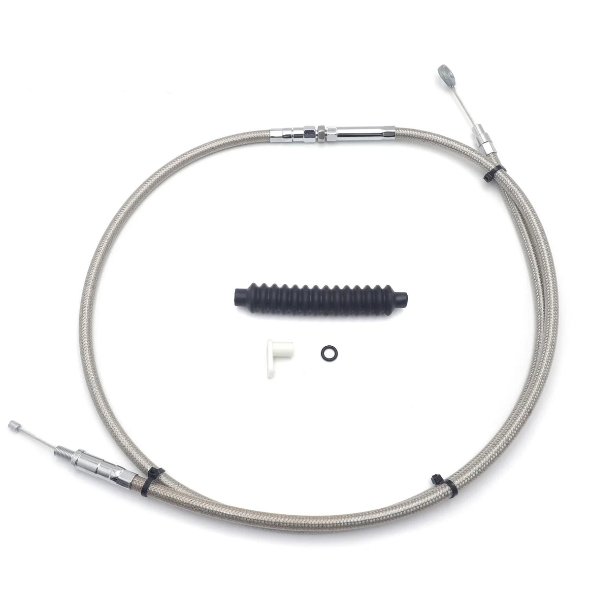 Stainless Braided Clutch Cable for Harley Twin Cam Touring Softail Dyna (2007–2016)
