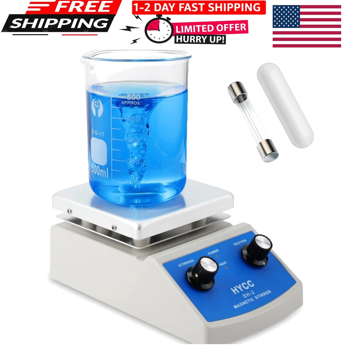 Magnetic Stirrer Hot Plate for Laboratory Use (2000mL Capacity)