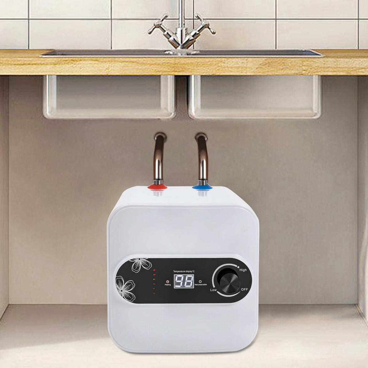 Electric Mini Tank Water Heater for Under Sink (2.1 Gallon)