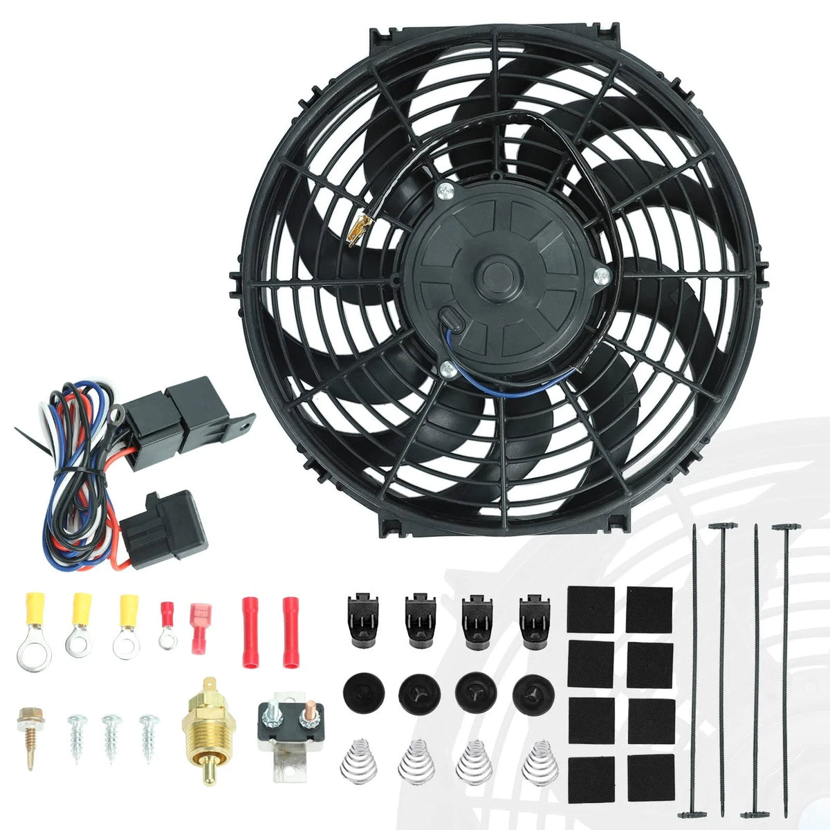 12" Electric Radiator Cooling Fan Kit for Universal Applications