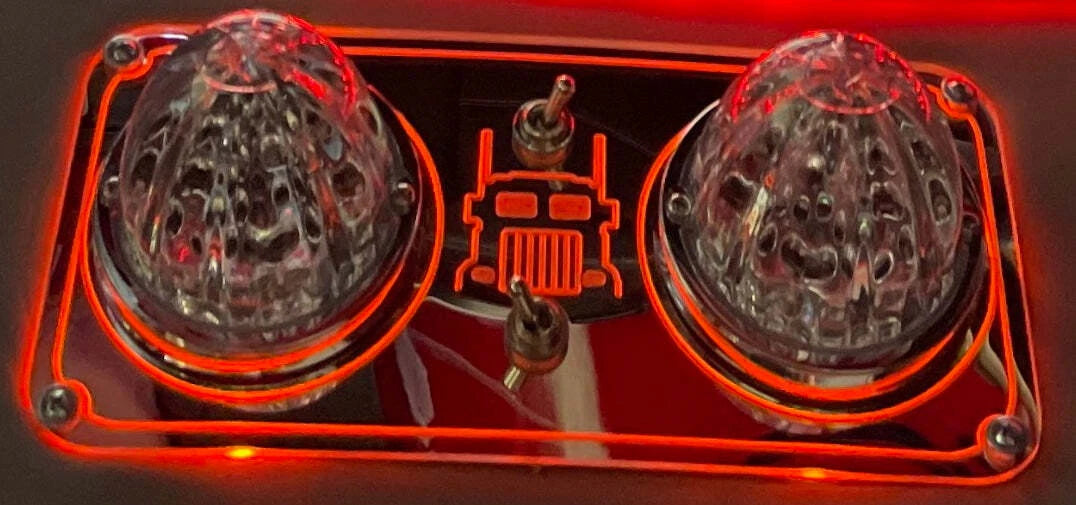 Dome Lights Plate for Peterbilt 386 388 389 379 (LED, 79173902900578)