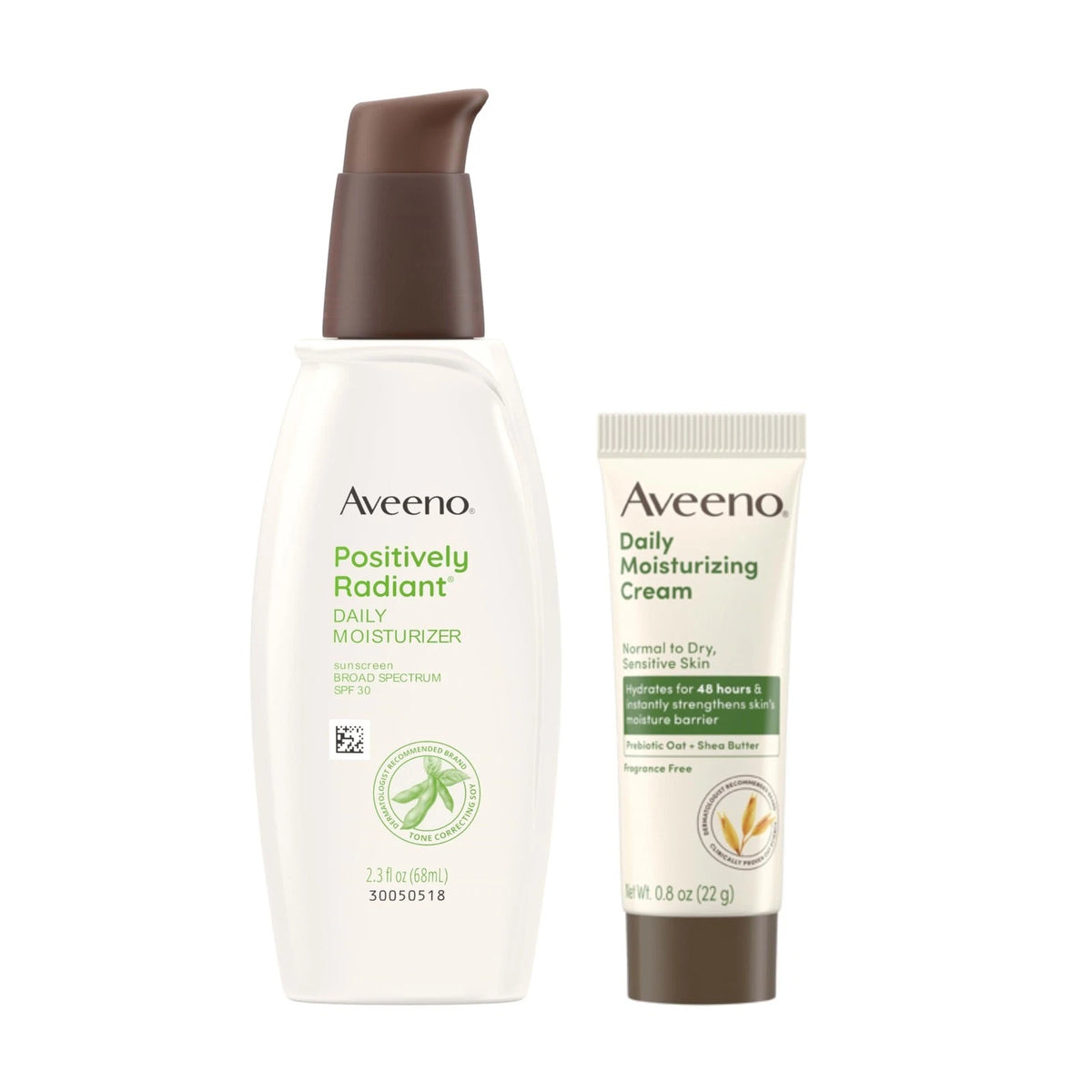 Pack of 2 Aveeno Positively Radiant Skincare Bundle