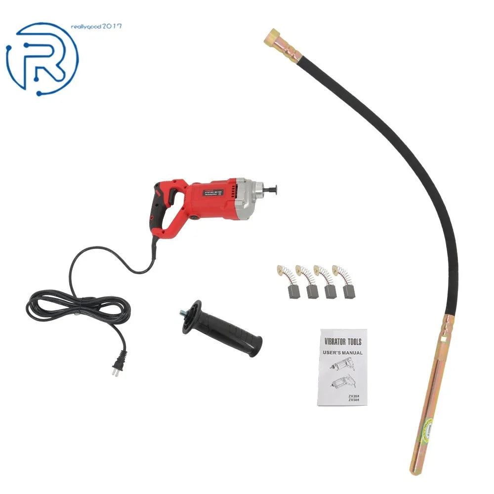 1500W Concrete Vibrating Tool with 4.92 ft Shaft Rod
