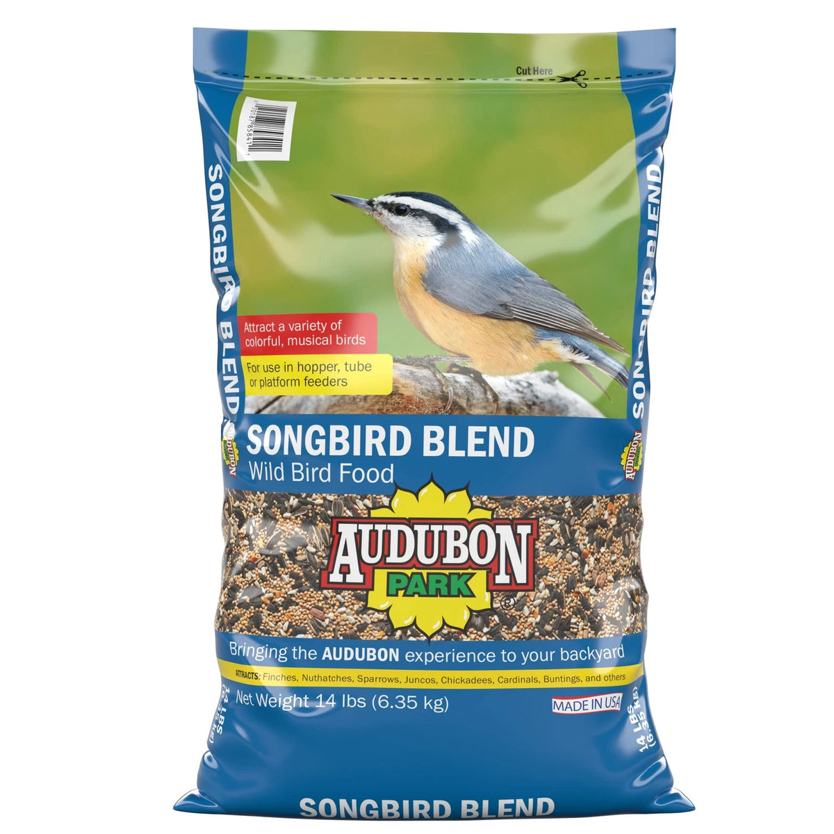 Audubon Park Songbird Blend Wild Bird Food 14 lb (Pack of 1)