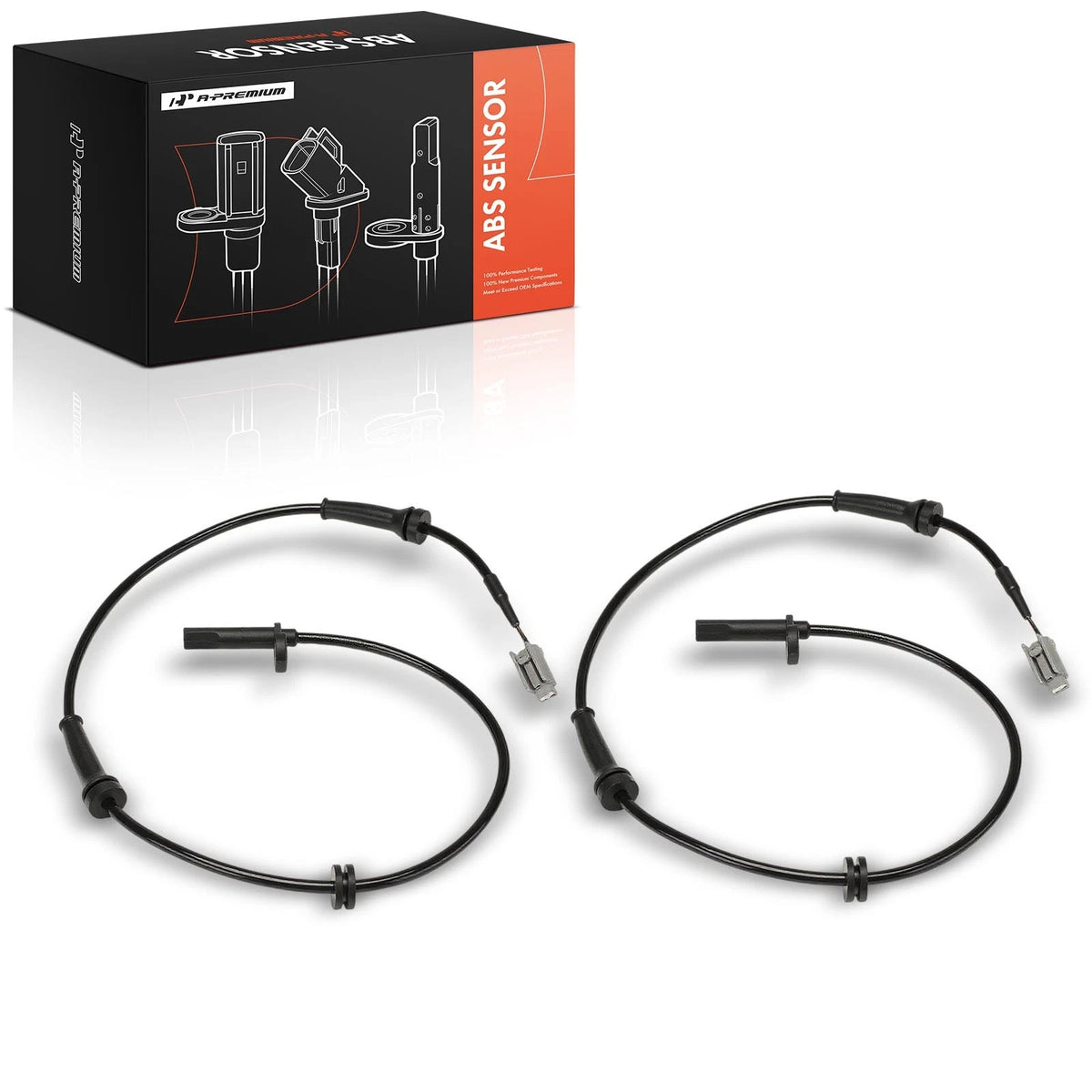 2X Front ABS Wheel Speed Sensor for Nissan Rogue (2008–2014) 47910-1DA1A, ALS1658