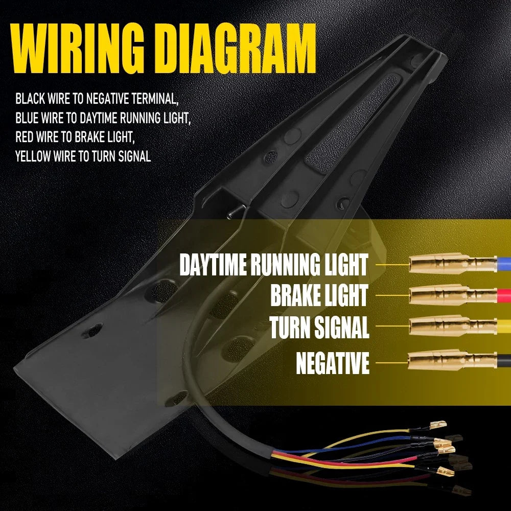 LED Fender Turn Signal Light for Motorcycle Dirt Bike